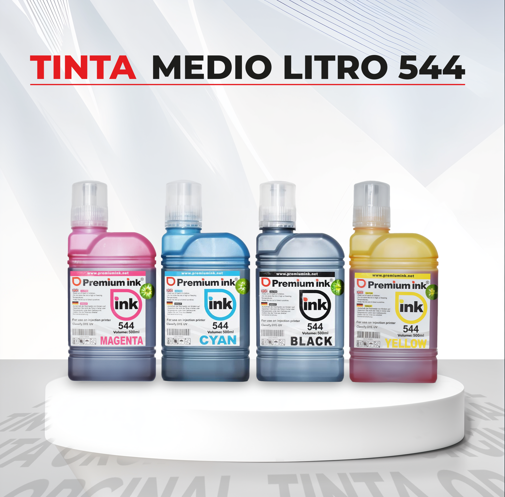 tinta medio litro 544
